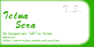 telma sera business card
